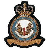 RAF First Squadron wire blazer badge